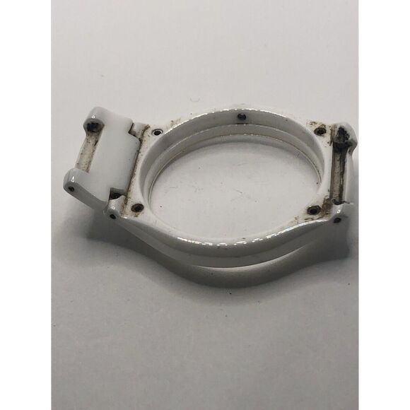 Michael Kors Watch Parts Case Only White Ceramic No Crystal 38mm GY390 - Picture 6 of 9